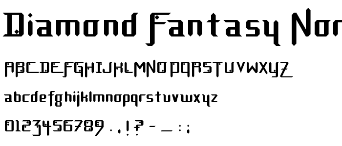 Diamond Fantasy Normal font